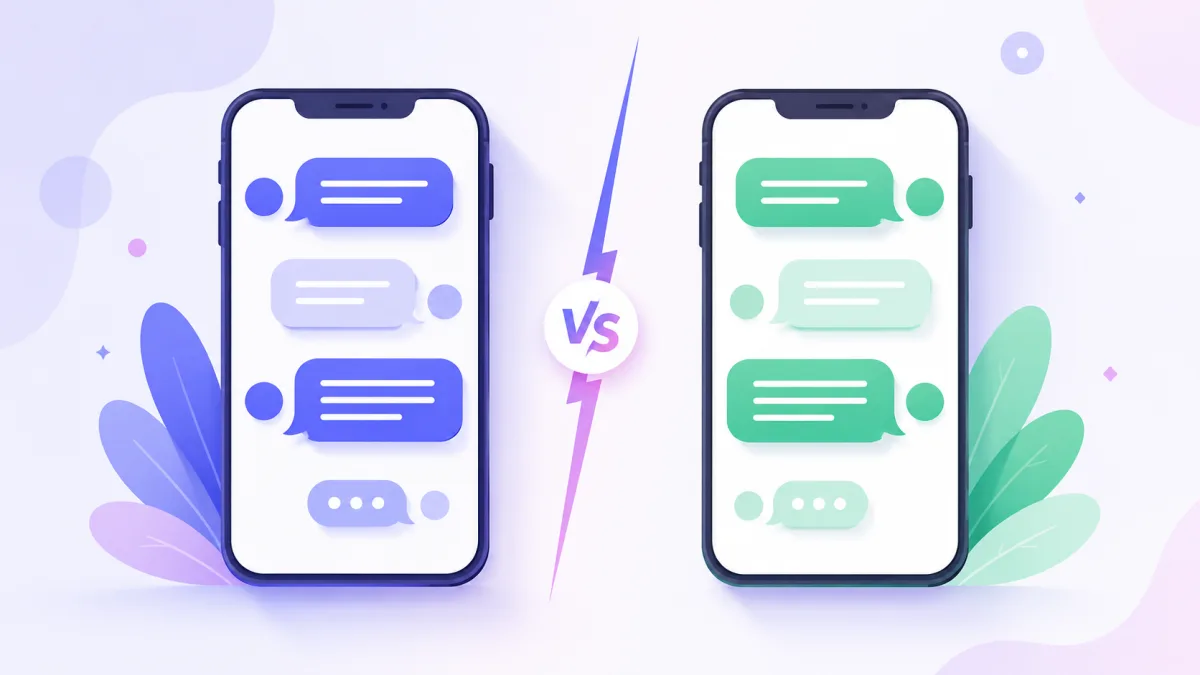 iMessage falso o WhatsApp falso: ¿qué estilo de chat para tu vídeo?